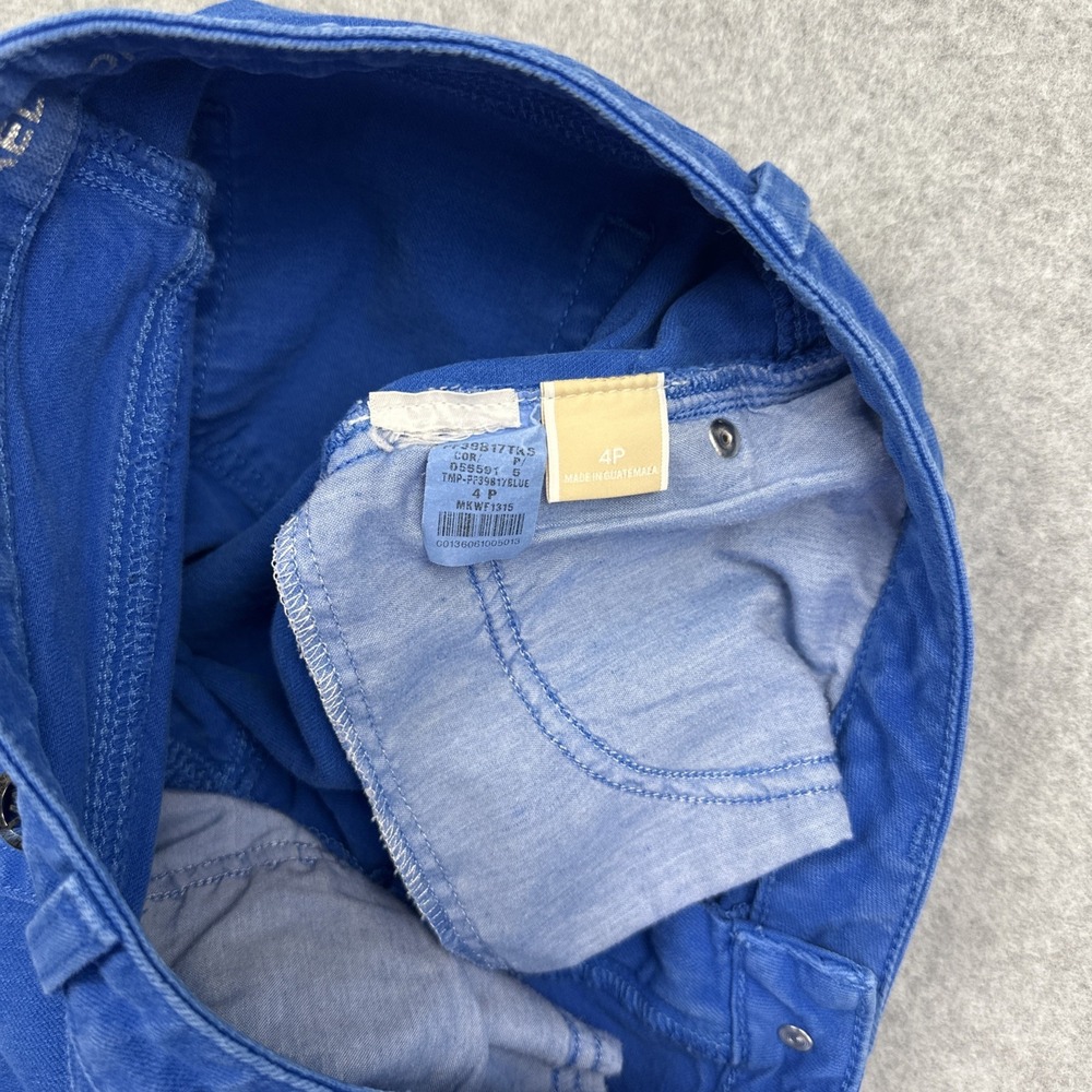 Michael Kors Women's Colored Ultra Blue Jeans Size 4P - Picture 9 of 9